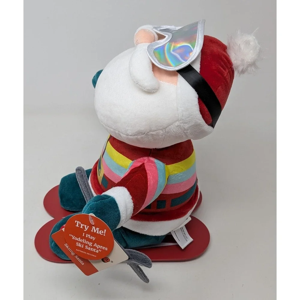 DanDee Skiing Santa Animated Yodeling Apres Christmas - NWT New With Tag